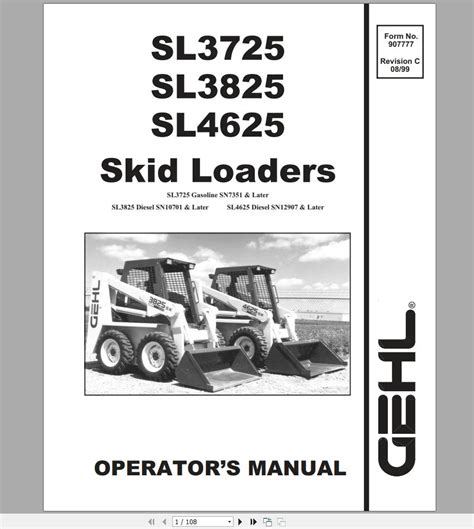 gehl sl4625 parts diagram